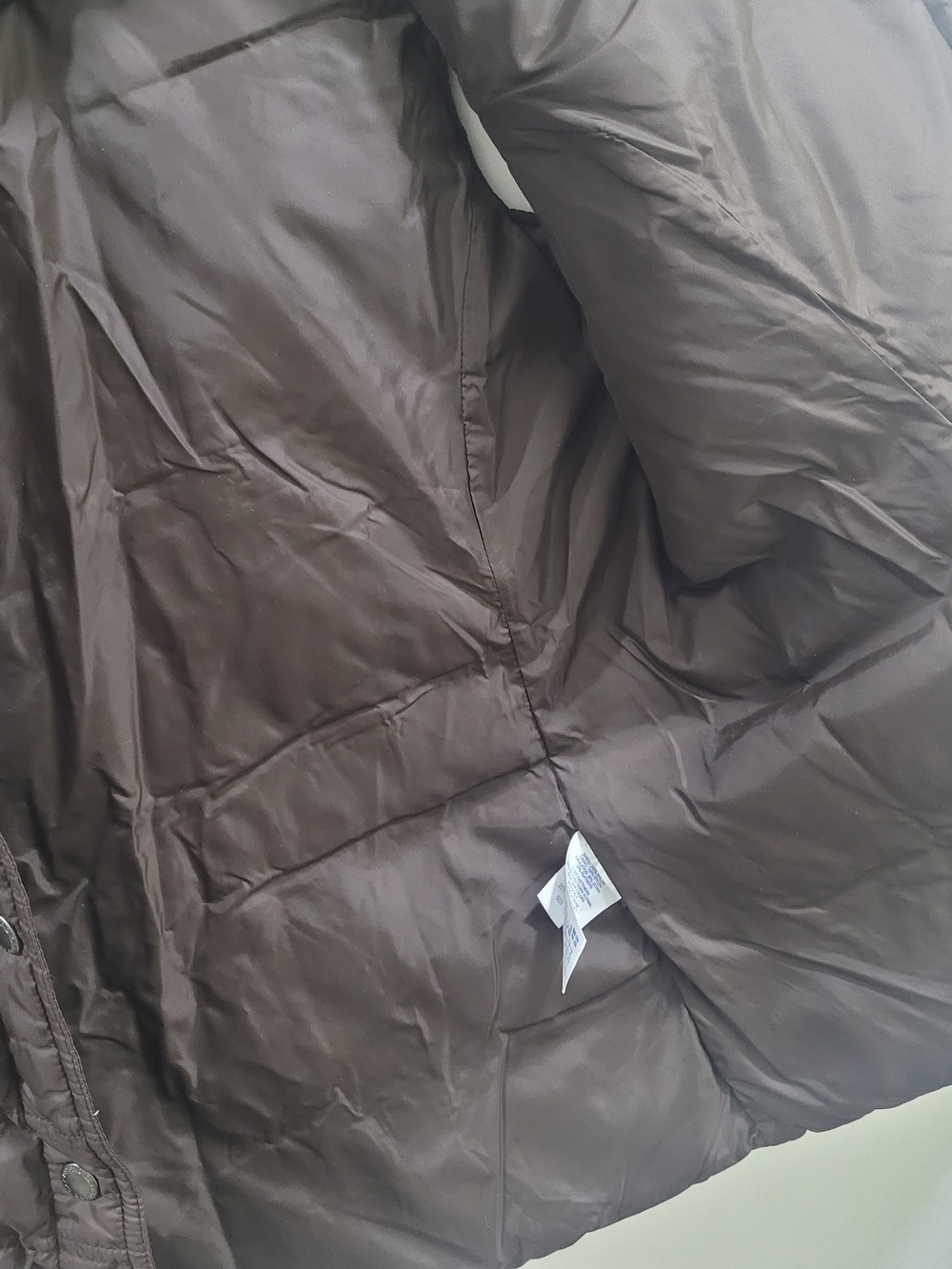 Lands' End Women's Dark Brown Quilted Puffer Vest - Picture 6 of 10
